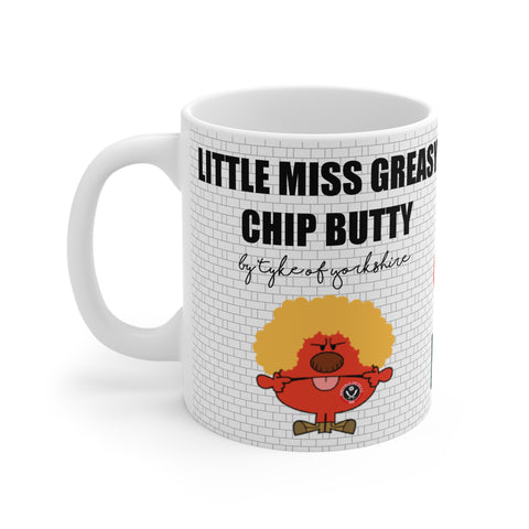 Yorkshire Football Mug - Sheffield United - Little Miss Greasy Chip Butty