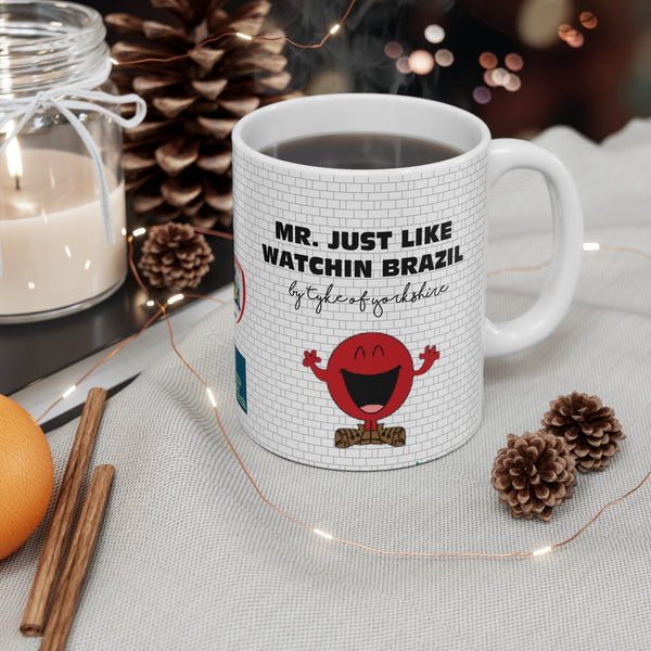 Yorkshire Football Mug - Barnsley - Mr Just like watchin Brazil
