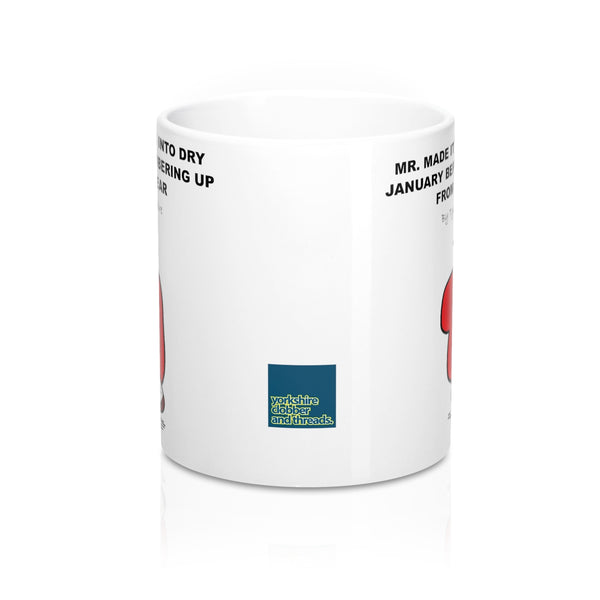 Yorkshire Mr Men Mug - Mr Dry January - Yorkshire Clobber and Threads