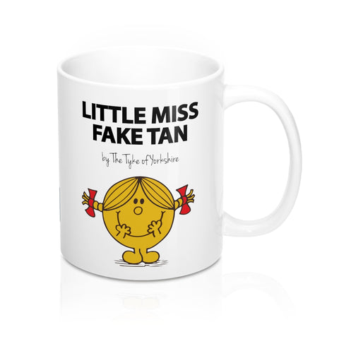 Yorkshire Mr Men Mug - Little Miss Fake Tan - Yorkshire Clobber and Threads