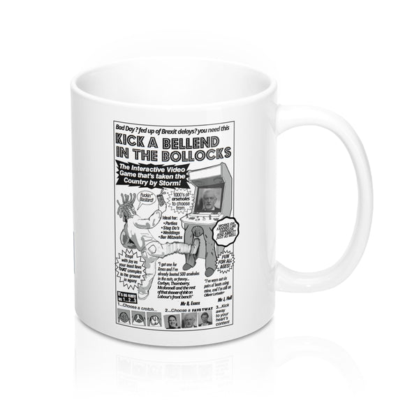 Original Yorkshire Mug - kick in the bollocks - Yorkshire Clobber and Threads