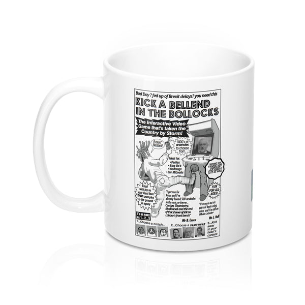Original Yorkshire Mug - kick in the bollocks - Yorkshire Clobber and Threads