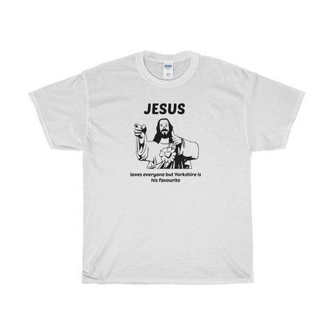 Original Yorkshire Tee - Jesus Loves You - Yorkshire Clobber and Threads
