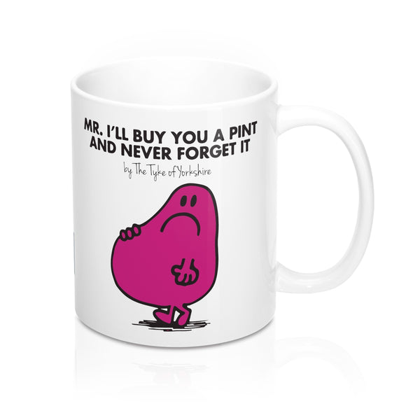 Yorkshire Mr Men Mug - Mr I'll Buy You a Pint - Yorkshire Clobber and Threads
