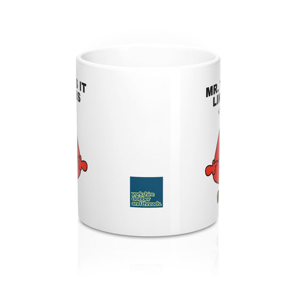 Yorkshire Mr Men Mug - Mr Tells it like it is - Yorkshire Clobber and Threads