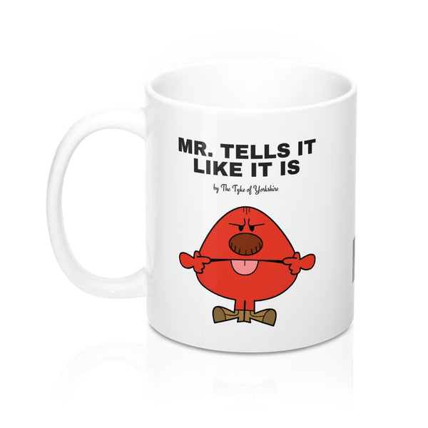 Yorkshire Mr Men Mug - Mr Tells it like it is - Yorkshire Clobber and Threads