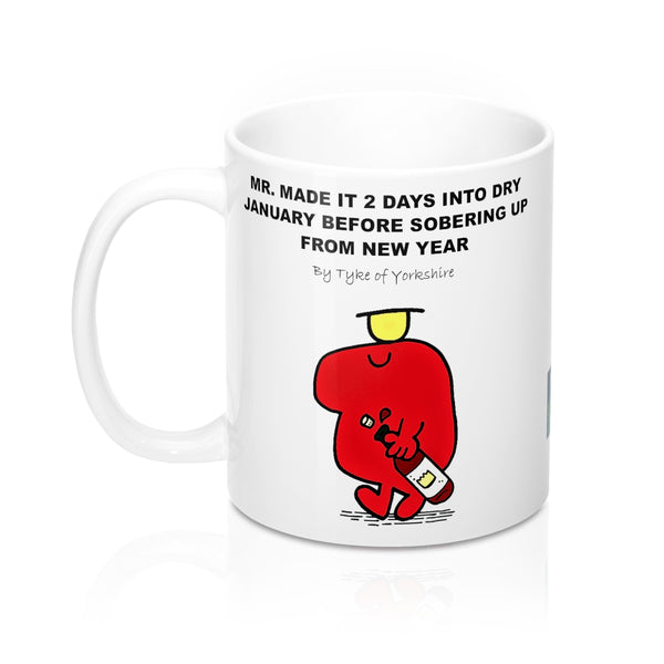 Yorkshire Mr Men Mug - Mr Dry January - Yorkshire Clobber and Threads