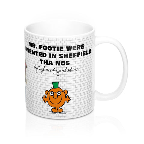 Yorkshire Football Mug - Sheffield FC - Mr Footie were invented in Sheffield - Yorkshire Clobber and Threads